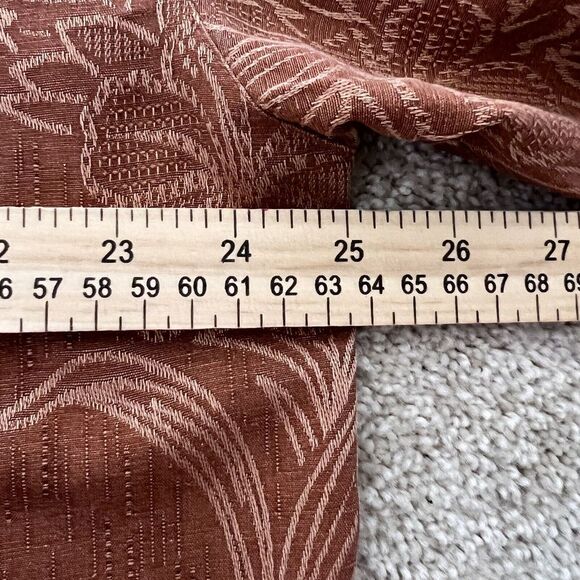 Jamaica Jaxx Hawaiian Shirt XL Silk Camp Floral Tiki Aloha Button Orange - Picture 5 of 6